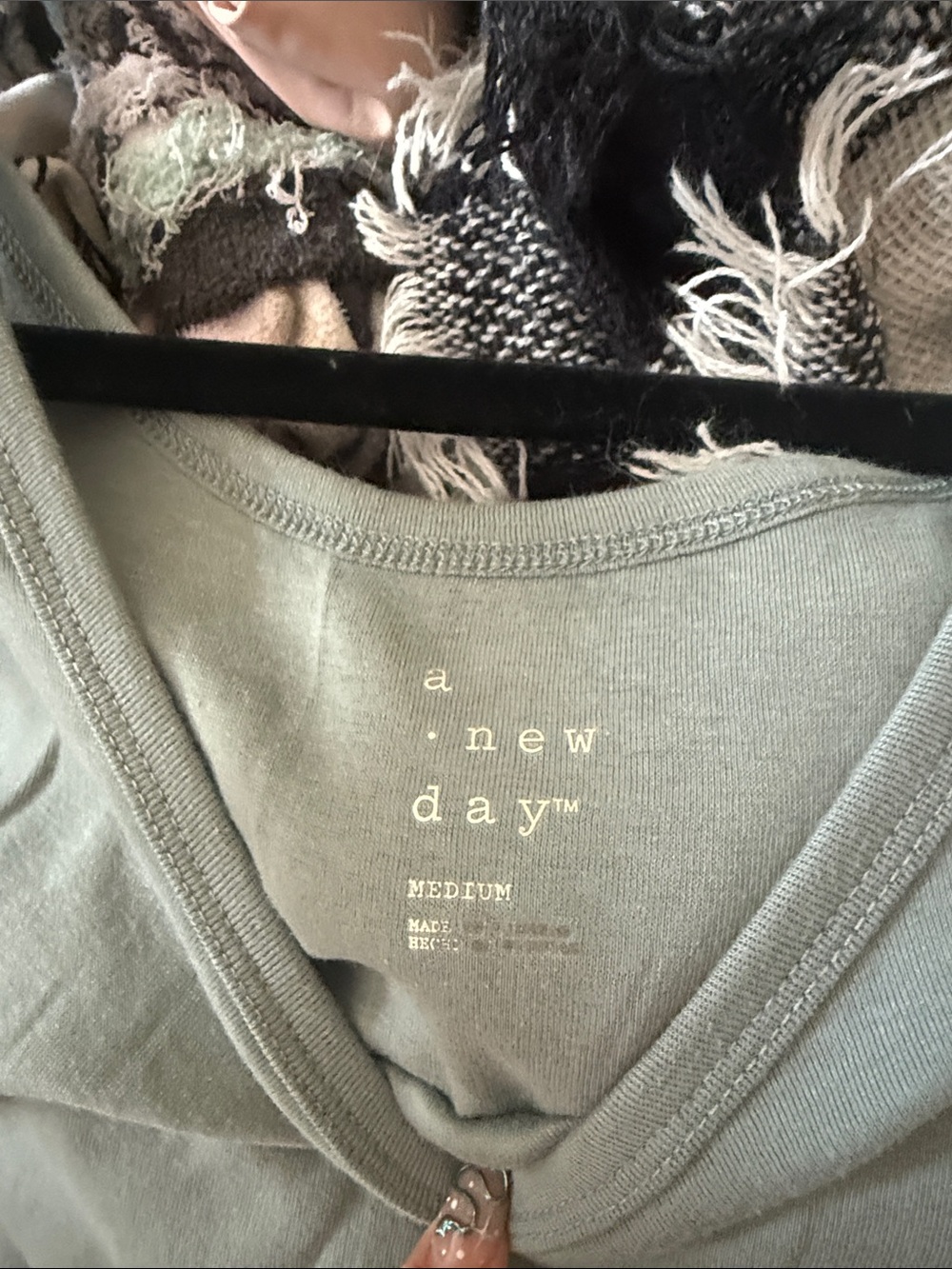 a new day Light Sage Scoop Neck Tank Top - Picture 2 of 3